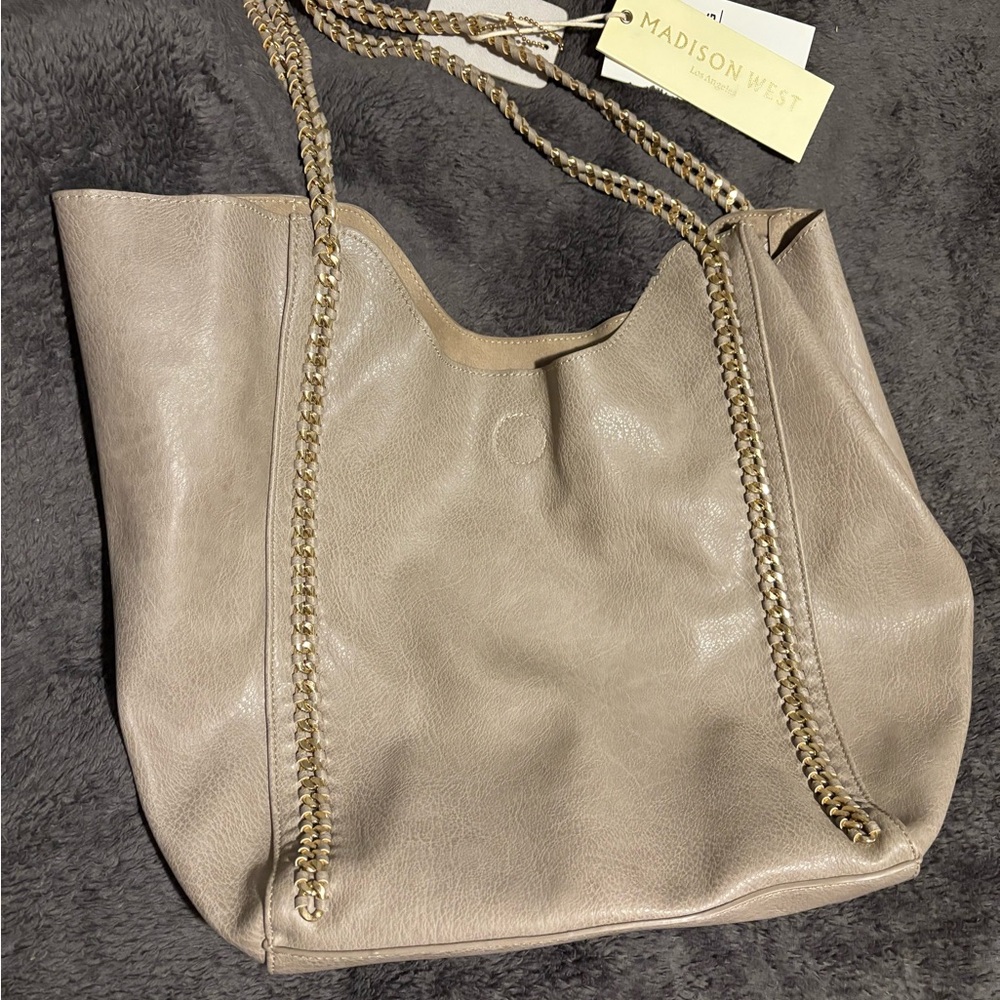 Madison West Tan Tote Bag